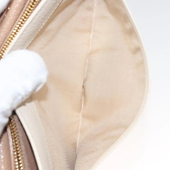 Authentic Miu Miu Chain Wallet Leather Pink Gold bst272-120225 - Picture 11 of 16